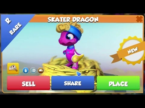 SKATER DRAGON Hatching + Enchantment Battles VS FILIP 😂 - Dragon Mania Legends #485