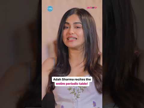 Adah Sharma  knows the whole Periodic Table, what a talent! #viral #shorts #hauterrfly
