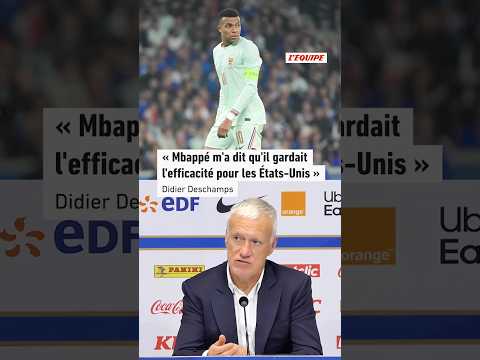 🤣 "Kylian Mbappé m'a dit qu'il gardait l'efficacité pour les États-Unis" #mbappe #france #football