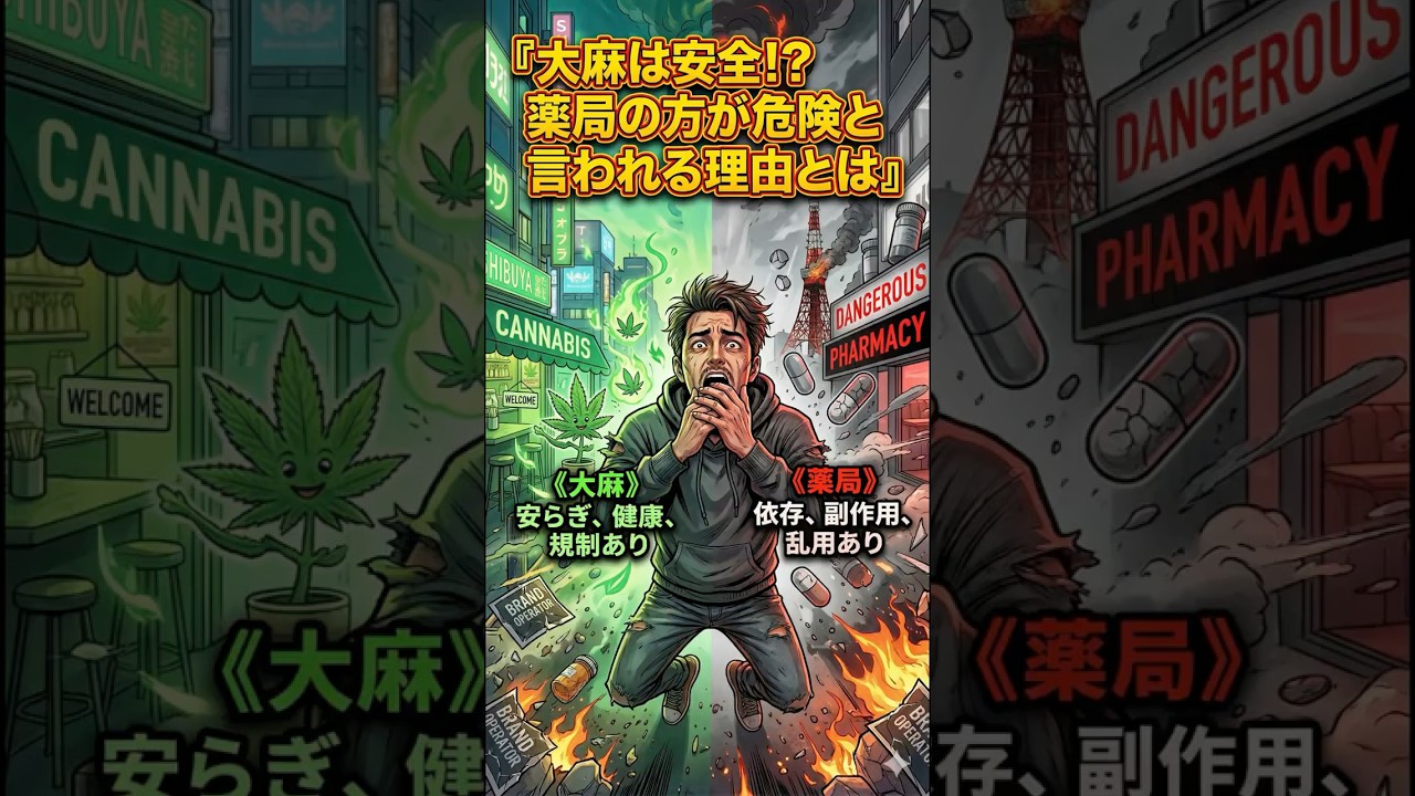 大麻は安全!？市販薬が危険!？そんな些細な問題を解説　#shorts