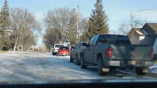 Driving around small town Alberta, Vulcan between High River and Lethbridge.