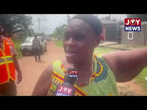 Woman loses her home and personal belongings during a demolition exercise at Agbogba. #JoyNews