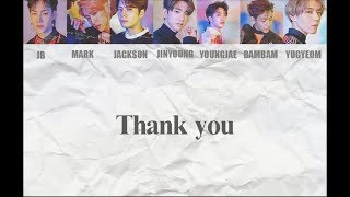 [Han/中字/Eng] GOT7 - Thank You 고마워 ( Eyes On You )