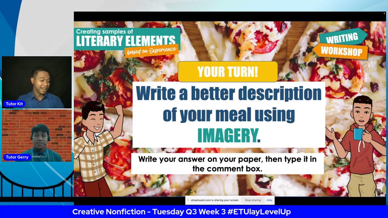 Creative Nonfiction - Tuesday Q3 Week 3 #ETUlayLevelUp