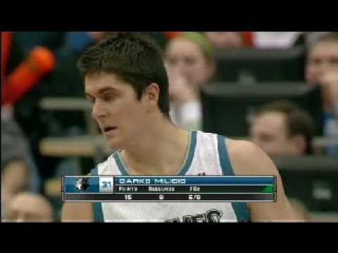 Darko Milicic vs Nenad Krstic (Timberwolves vs Celtics, 2010-11 NBA regular season)