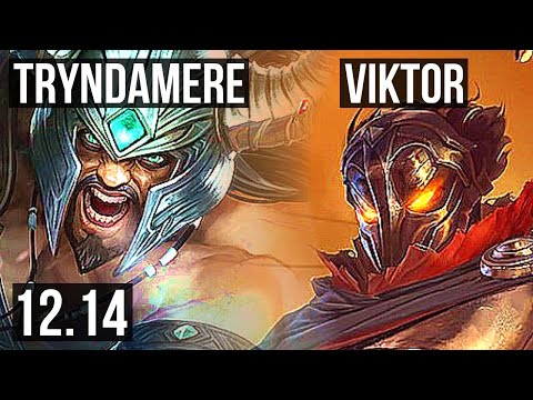 TRYNDAMERE vs VIKTOR (MID) | 7/0/3, 2.2M mastery, 900+ games, Godlike | KR Master | 12.14