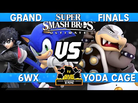Smash Ultimate Tournament Grand Finals - 6WX (Sonic / Joker) vs Yoda Cage (Bowser Jr) - CNB 204