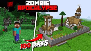 Minecraft 100 Days But  Its A Zombie Apocalypse !