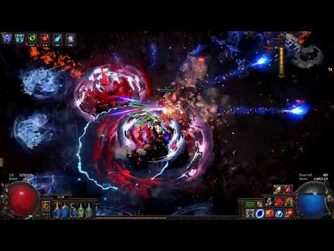 Path of Exile Build Showcase- Poet's Pen+Pandemonius Freezing Pulse(Freeze Everything)