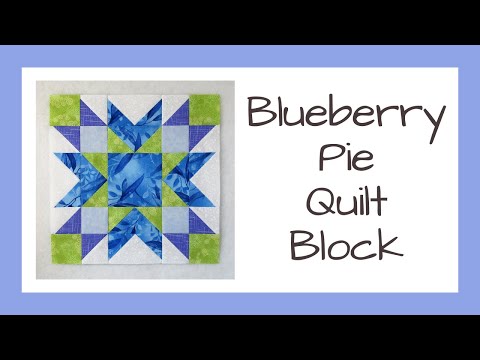 How to Make the Blueberry Pie Quilt Block Video Tutorial