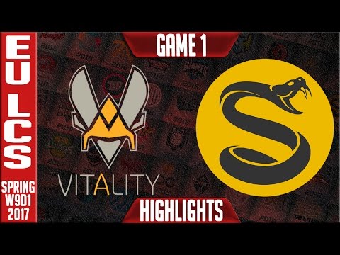 Vitality vs Splyce Game 1 Highlights - EU LCS W9D1 Spring 2017 - VIT vs SPY G1