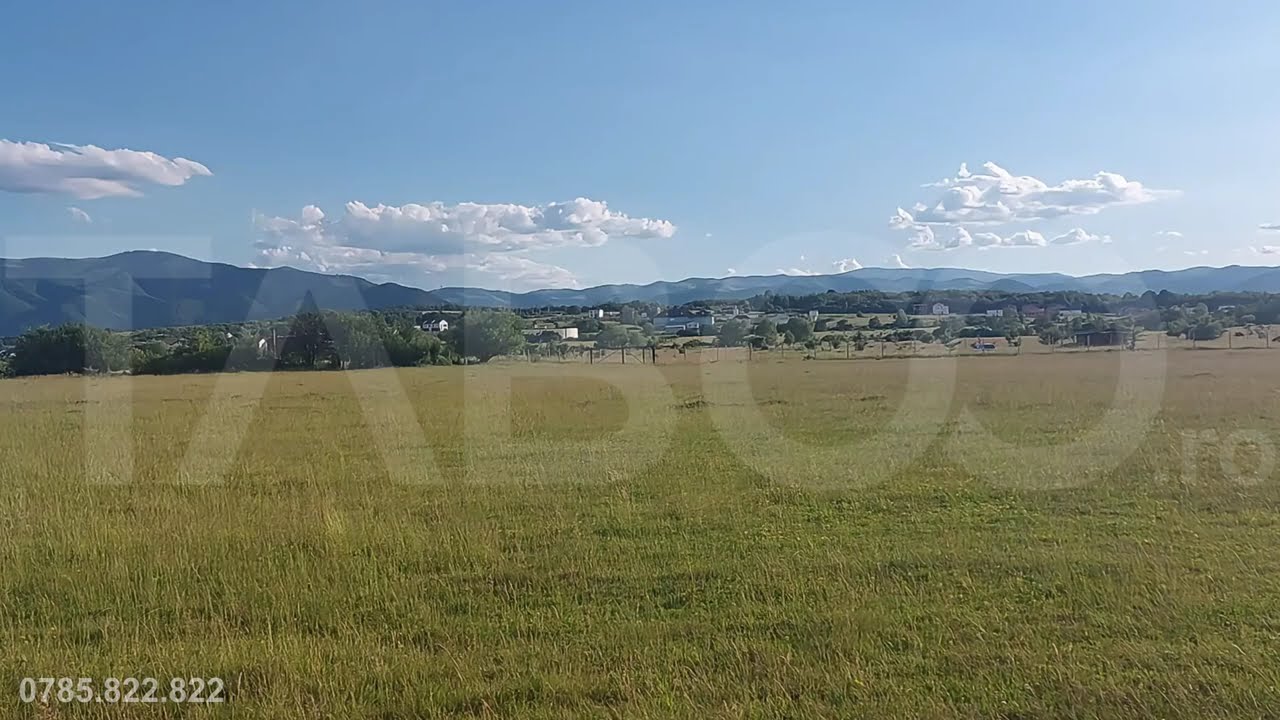 Teren extravilan 16500 mp front 47 m acces auto zona aerodrom Cisnadie - Video