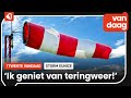 Stormchaser uit Almelo bekijkt storm Eunice van dichtbij