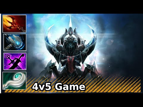 Nyx Assassin Offlane, 4v5 Game, Dagon + Meteor Hammer | Dota 2 New Meta Highlights