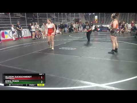 144 Lbs Champ. Round 1 - Emma Peach, Team Iowa Vs Allison Zuckschwerdt, Team Indiana F5ed