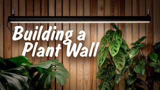Building a DIY Plant Wall & Unboxing Mother Grow Light