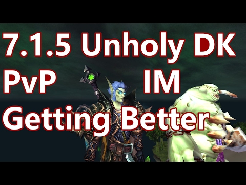 WoW - 7.1.5 Unholy Death Knight PvP - Getting Better - Battleground w/Commentary (Live)