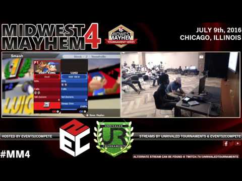 Midwest Mayhem 4 – Pools – Tmacc Diddy Kong, Charizard) vs. iSM l Viev (Luigi)