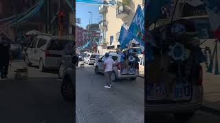 【ナポリ優勝後】マラドーナスタジアム周辺#sscnapoli #campione #diegomaradona