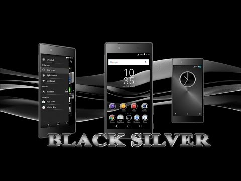 Black Silver Theme for Xperia Video