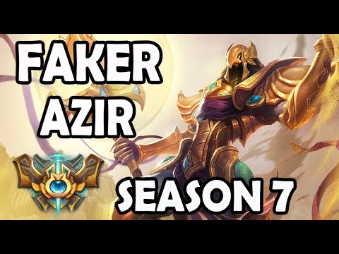 SKT T1 Faker AZIR vs CORKI - Rank #37 Challenger 771 LP Korea