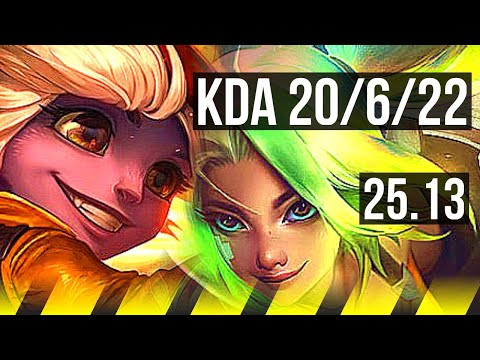 TRISTANA & Soraka vs ZERI & Nami (ADC) | 99k DMG, 20/6/22 | EUW Master | 25.13