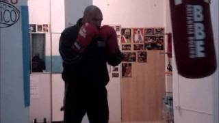 Open glove boxing! bag work!