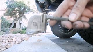 Replacing Toyota pickup E brake cable  EASY!!!