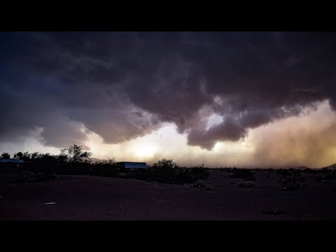 Chasing the Monsoon ⛈️ Severe Thunderstorm with 70 MPH Winds Blythe, CA