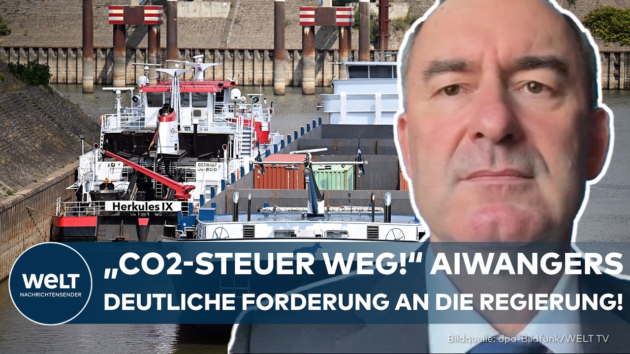NIEDRIGWASSER: "Ideologisch selbst im Weg gestanden!" – So will Aiwanger die Wirtschaft retten