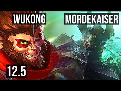WUKONG vs MORDEKAISER (TOP) | 1.1M mastery, 400+ games, Dominating | NA Grandmaster | 12.5