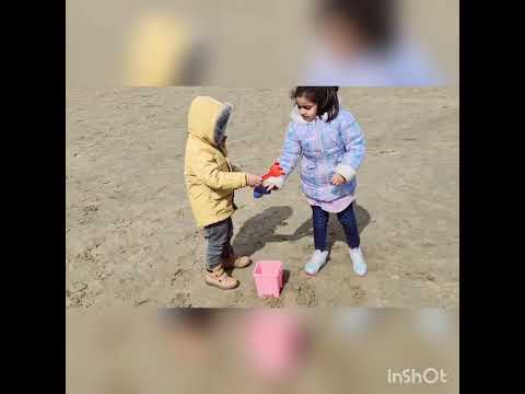 A  birthday surprise holiday in Western super mere beach in April #kids are enjoying in beach