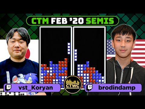 CTM FEB 2020 - SEMIFINAL 2 - Koryan vs Allen - Classic Tetris Monthly