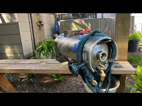 Beer keg convertion to pressurized water tank