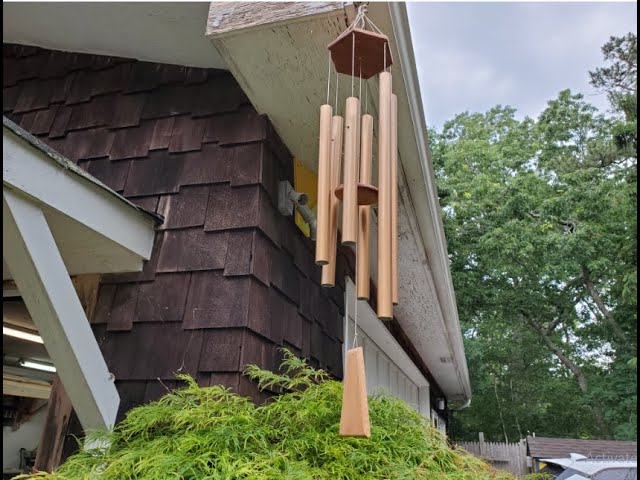 Vídeo relacionado con Campanas de Viento, Carrillon de Viento Exterior, 6 Tubos de Aluminio Campanas de Viento de Madera, Metal péndulo de madera para jardín al aire libre y decoración del hogar Campanas de Viento