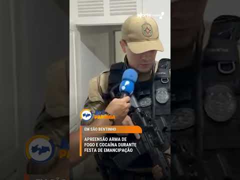 Alô Paraíba - apreensão arma de fogo e cocaína durante festa de emancipação