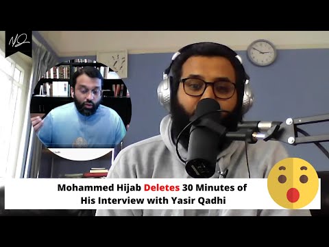 Why Muhammad Hijab Removed 30 mins. of Yasir Qadhi Interview | What He's Hiding From Muslims