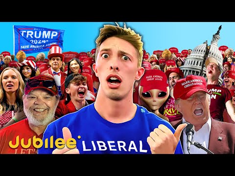 Liberal Tries to Make 100 Friends at Trump Rally