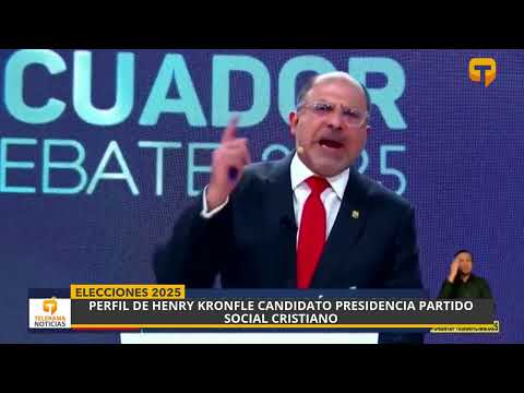 Perfil de Henry Kronfle Candidato presidencia Partido Social Cristiano