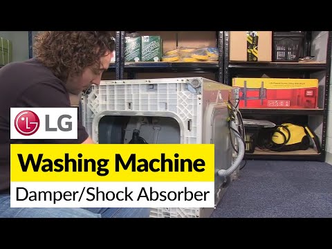 Part of a video titled How to replace a washing machine damper - LG - YouTube