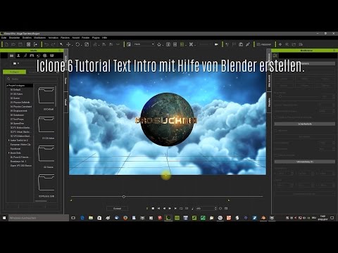 Iclone 6 Tutorial Text Intro mit Hilfe von Blender erstellen.