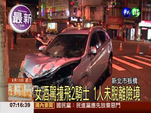 又是酒駕惹禍! 2騎士遭撞送醫