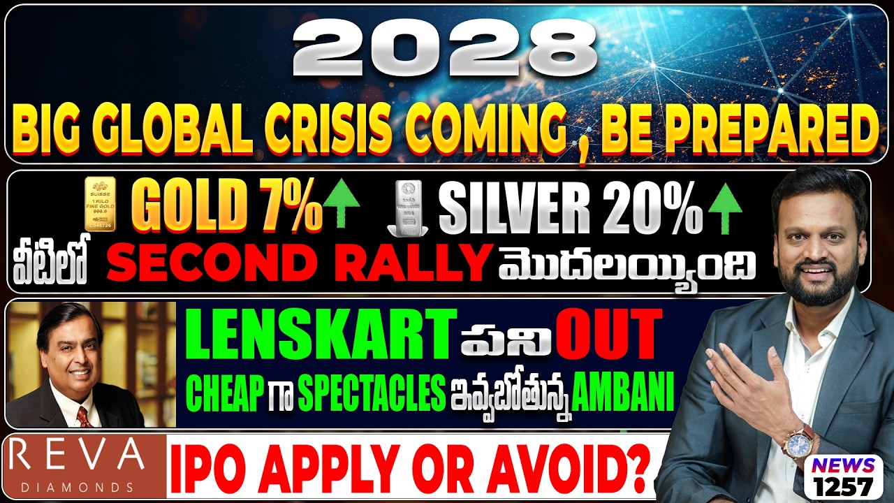2028: Big Global Crisis Coming, Be Prepared | Gold : 7% Silver : 20% వీటిలో Second Rally మొదలయ్యింది