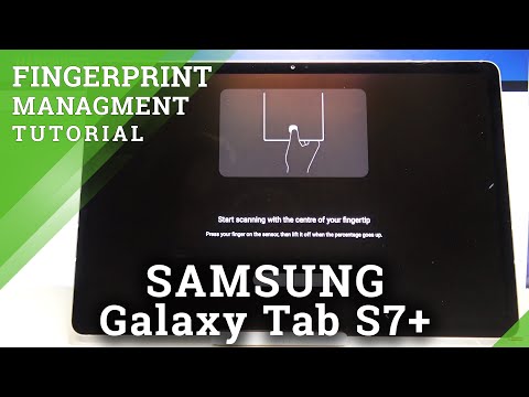 How to Add Fingerprint to SAMSUNG Galaxy Tab S7+ - Scan and Add Fingerprint
