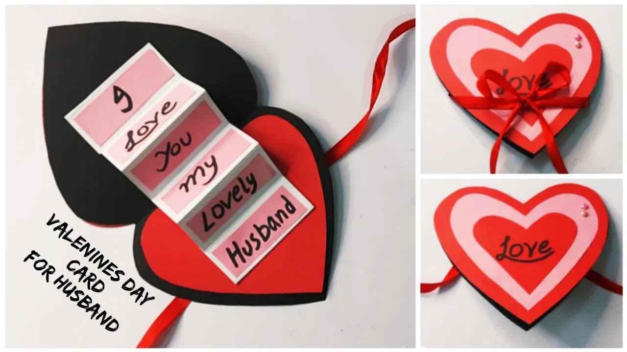 Watch video Valentines Day Card for Husband | DIY Valentine Card | Love Greeting Cards Latest Design Handmade Now Valentines Day Card for Husband | DIY Valentine Card | Love Greeting Cards Latest Design Handmade