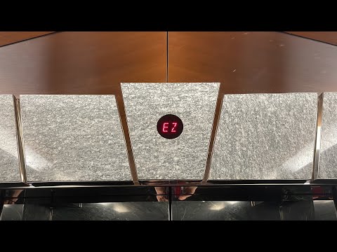 CRAZY FAST SchindlerHaughton/Otis Sky Lobby Elevators @ 1999 Broadway - Denver, CO.