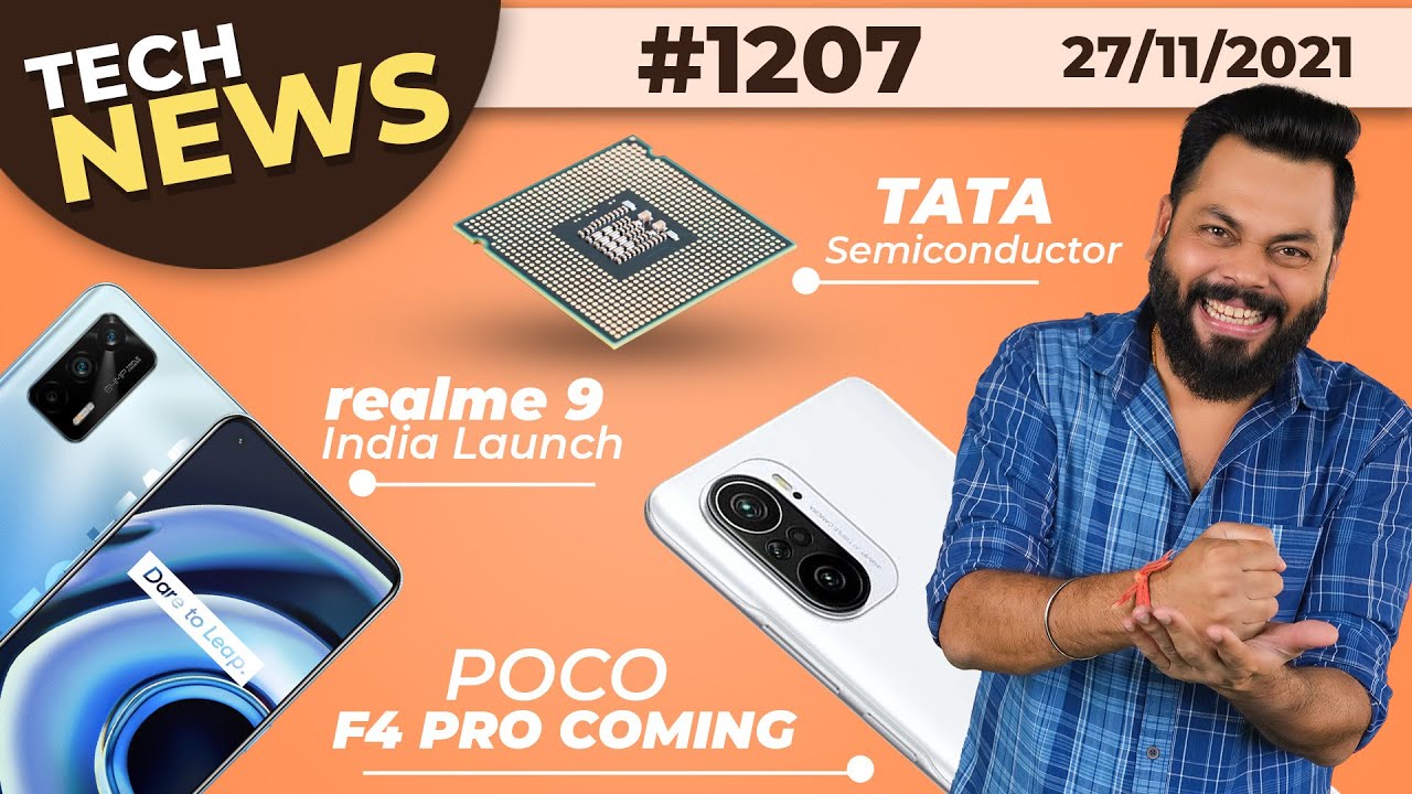 realme 9 India Launch, POCO F4 Pro Coming, Tata Semiconductor😮, BGMI OTP, vivo Pad Specs-#TTN1207