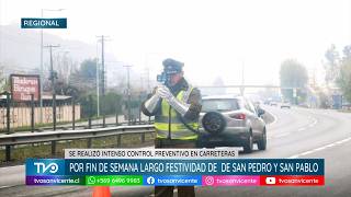 Carabineros detuvo a 11 personas y realizó 2.825 controles y fiscalizaciones vehiculares en O’Higgins