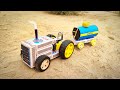 How To Make Tractor Tank Toy From A Matchbox Make A Tractor At Home Easy Powerful Mini Tractor
