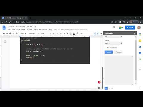 Google Docs Code